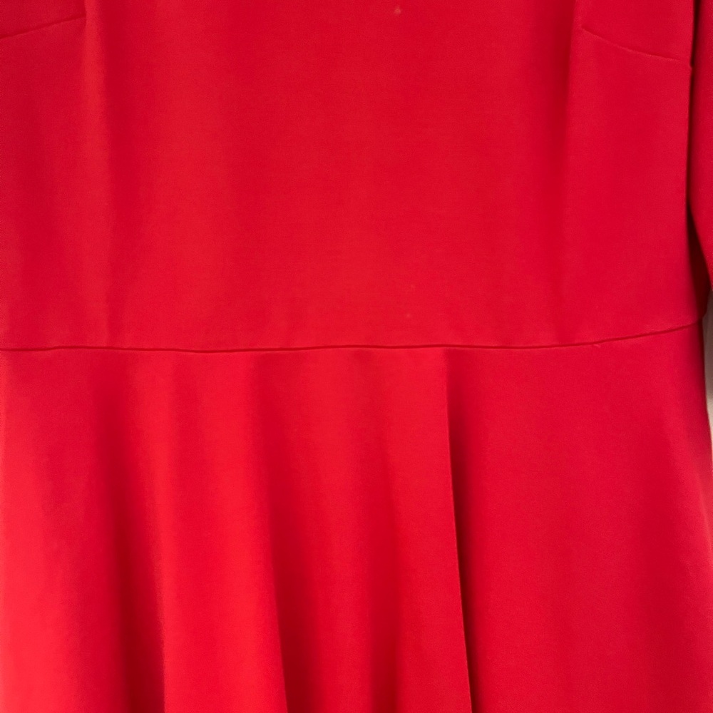 Kate Spade Red 3/4 Sleeve Dress - Picture 4 of 6